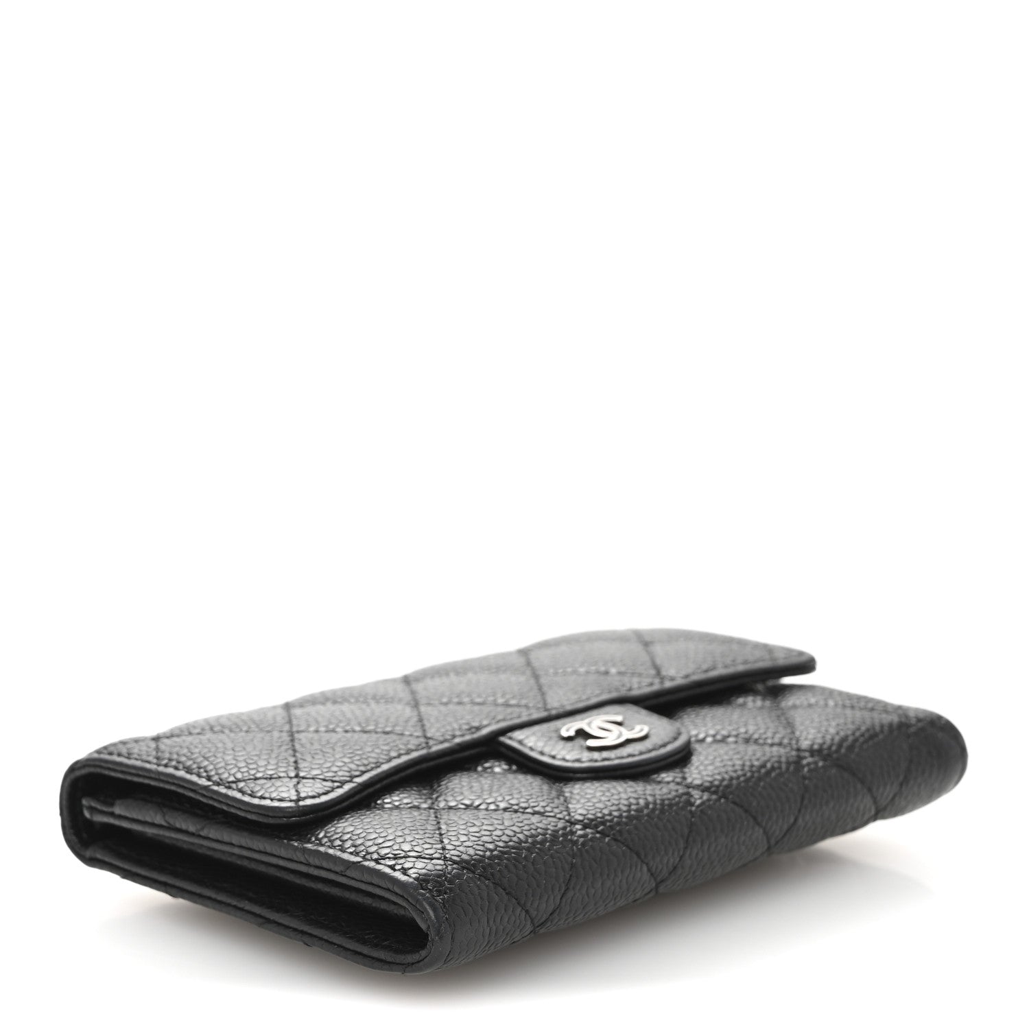 Chanel Caviar Quilted Small Flap Wallet Black 4 of 12