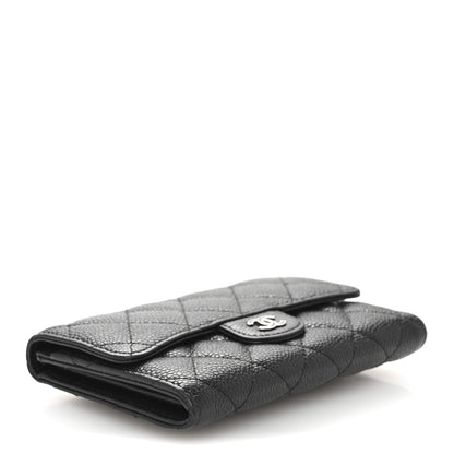 Chanel Caviar Quilted Small Flap Wallet Black 4 of 12