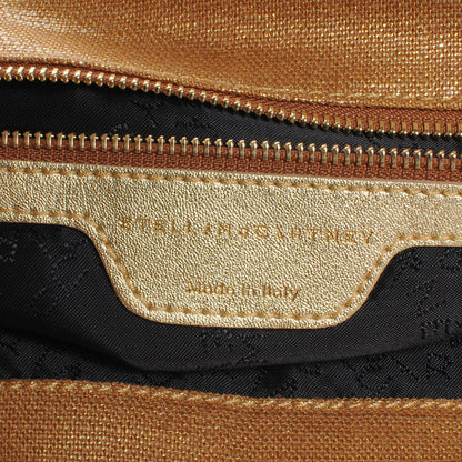 Stella McCartney Linen Falabella Metallic Gold Tote 6 of 6