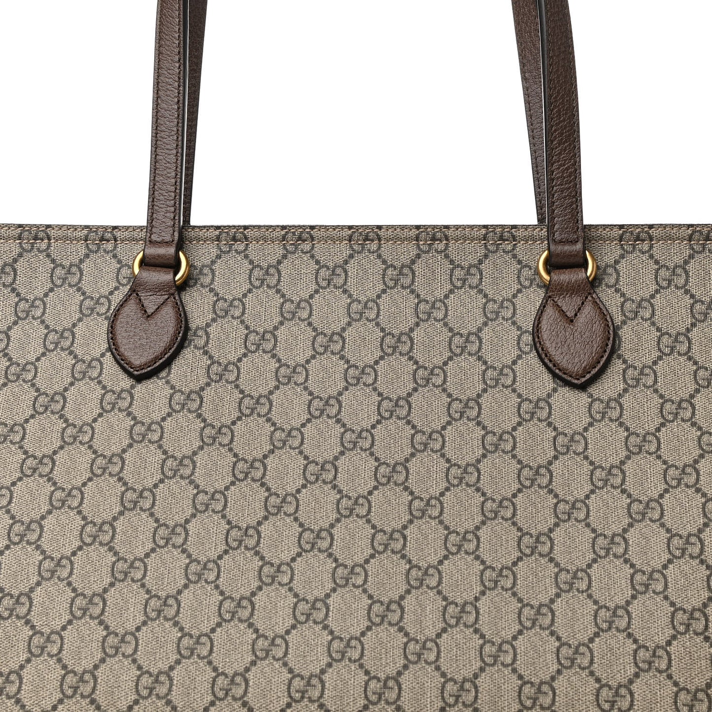 GG Supreme Monogram Medium Ophidia Shopping Tote Ebony