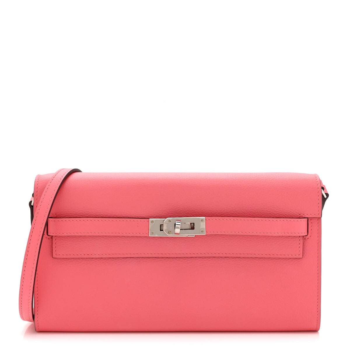 Hermes Evercolor Kelly To Go Wallet Rose Azalee 1 of 11