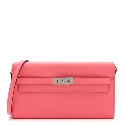 Hermes Evercolor Kelly To Go Wallet Rose Azalee 1 of 11