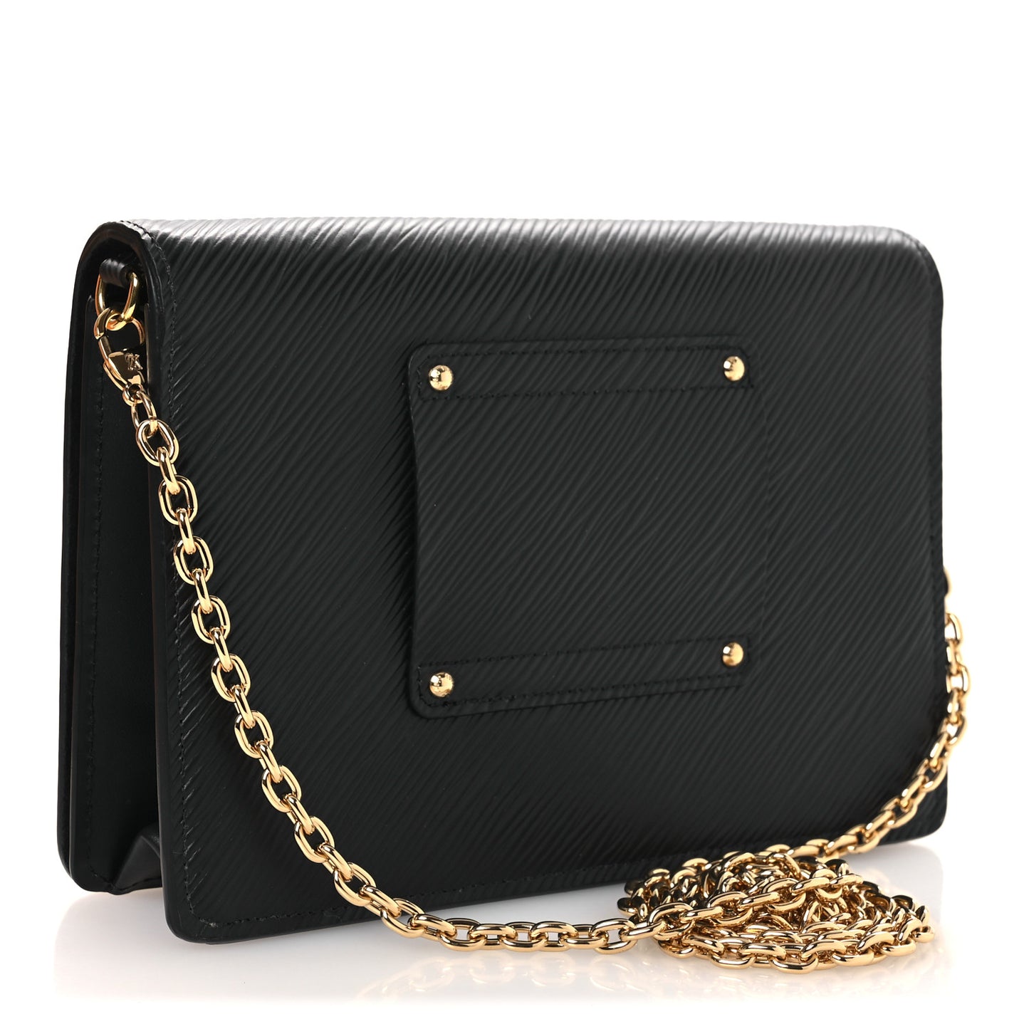 Epi Twist Belt Chain Wallet Black