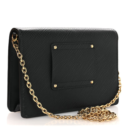 Louis Vuitton Epi Twist Belt Chain Wallet Black 3 of 11