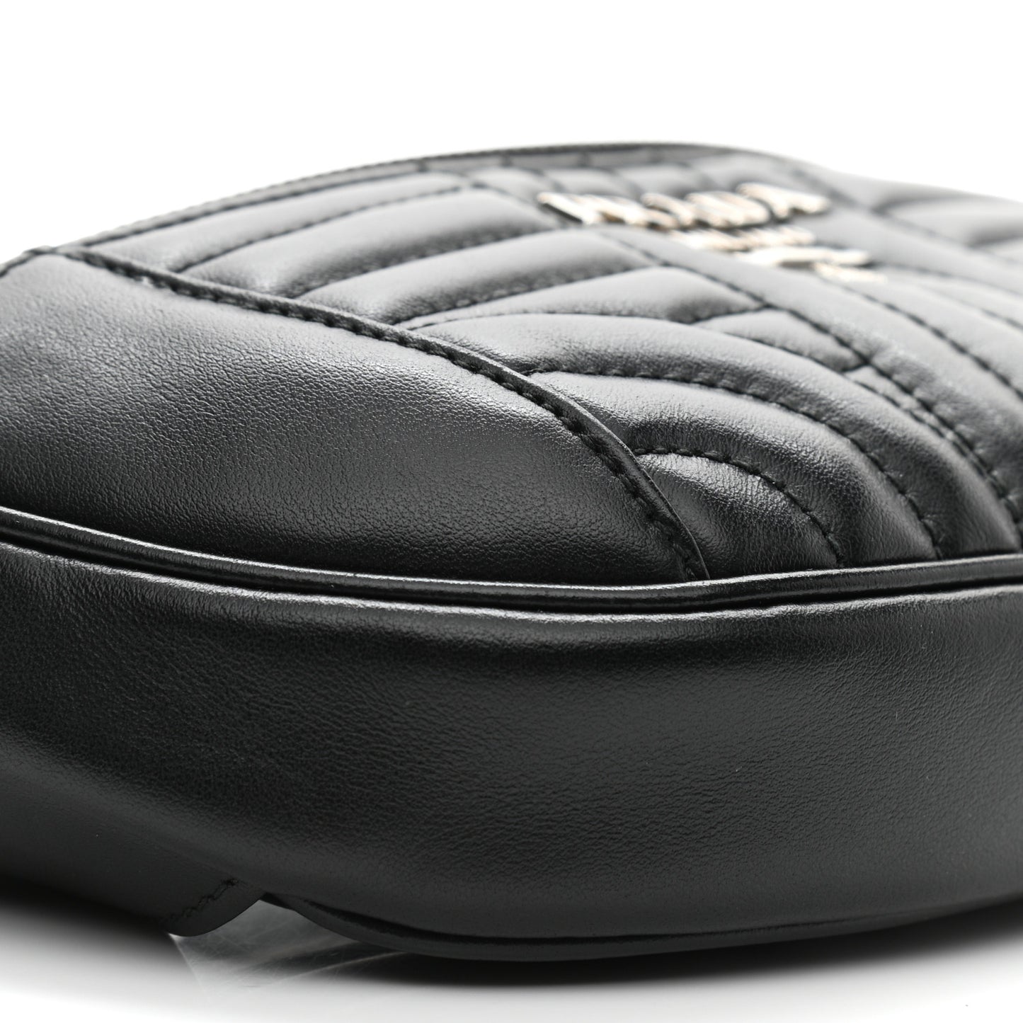 Soft Calfskin Impunture Diagramme Belt Bag Black