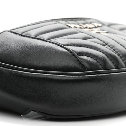Prada Soft Calfskin Impunture Diagramme Belt Bag Black 9 of 10