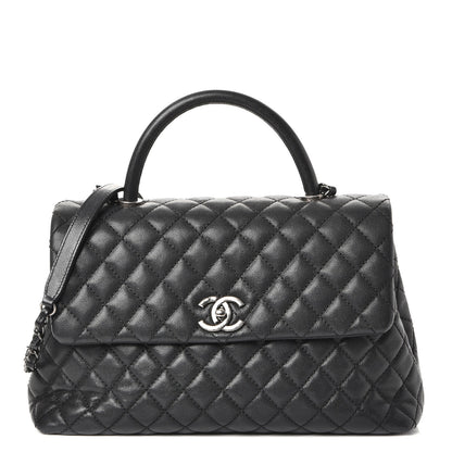Chanel Caviar Quilted Medium Coco Handle Flap Black 1 of 9