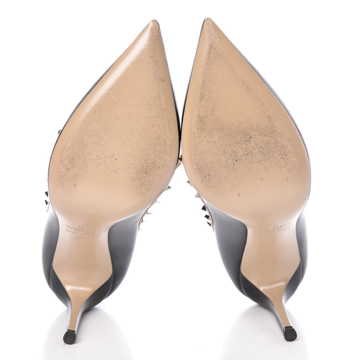 Nappa Rockstud 100mm Pumps 37 Black Poudre