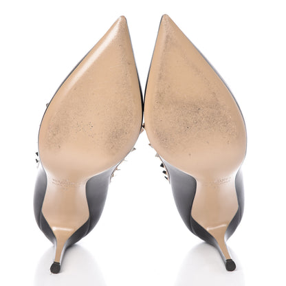 Valentino Garavani Nappa Rockstud 100mm Pumps 37 Black Poudre 7 of 13