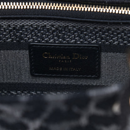 Christian Dior Canvas Mizza Embroidered Medium Lady D-Lite Gray 7 of 7