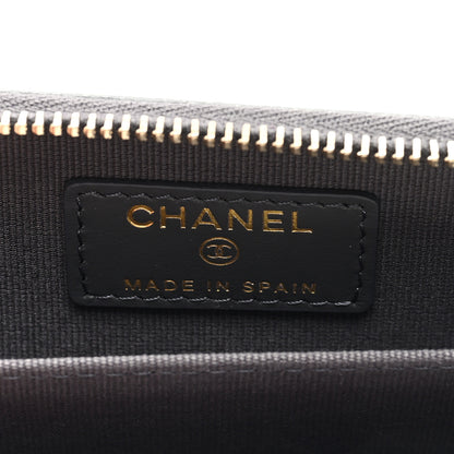 Chanel Caviar Quilted Zip Coin Purse Dark Grey 6 of 7