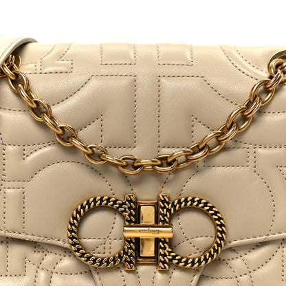 Salvatore Ferragamo Calfskin Quilted Gancini Flap Bag Peony 8 of 12