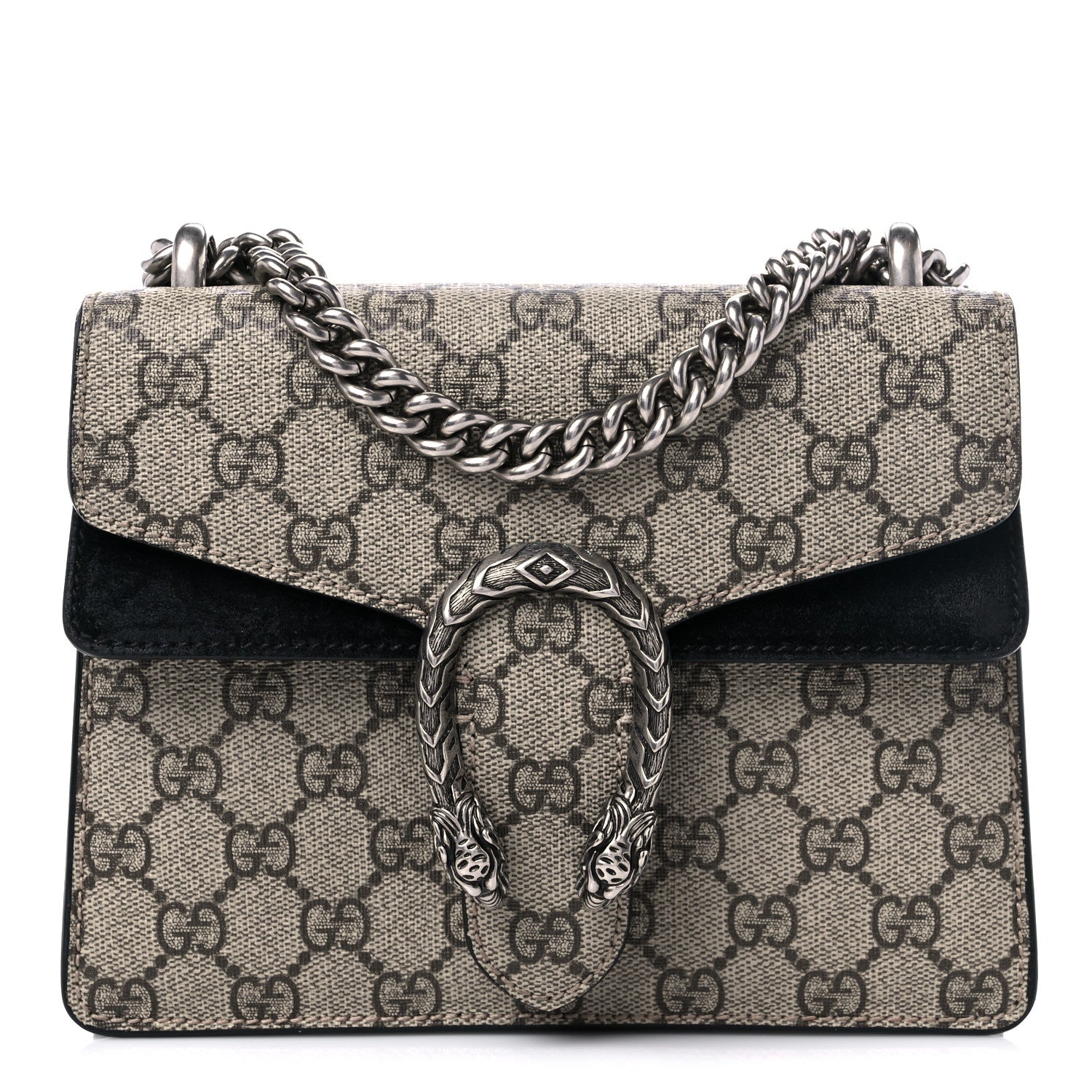 Gucci GG Supreme Monogram Mini Dionysus Shoulder Bag Black 1 of 11
