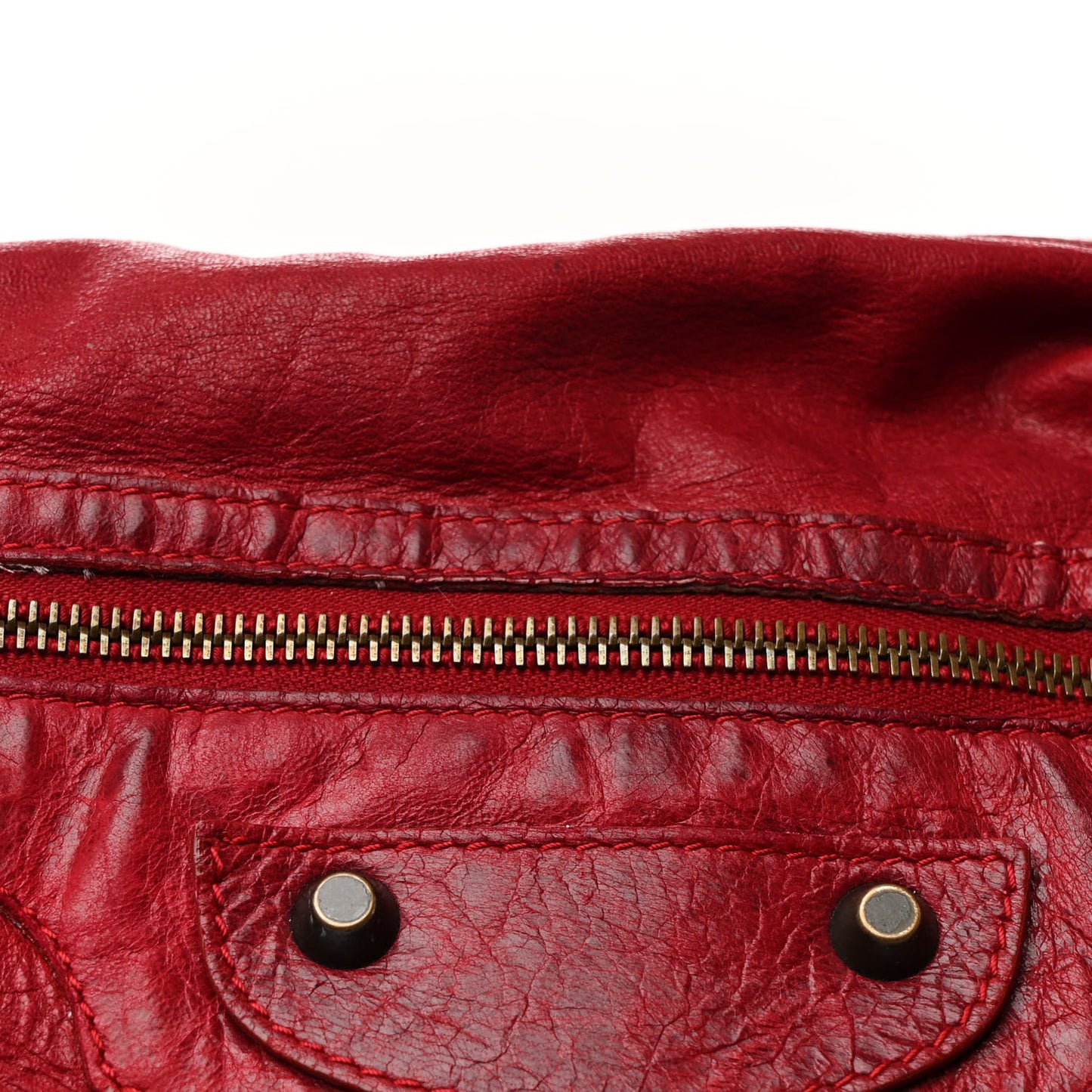 Agneau Classic Hardware Day Hobo Rubisse