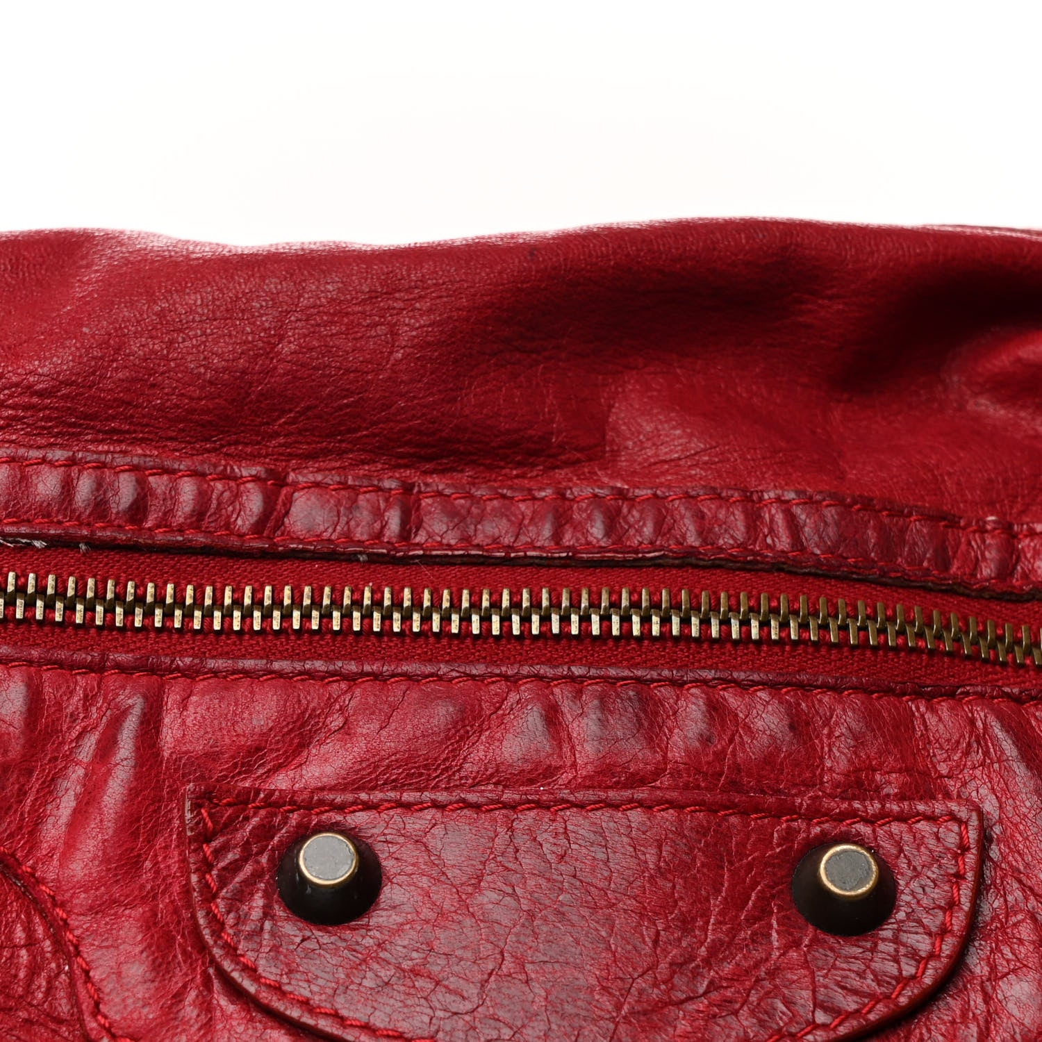 Balenciaga Agneau Classic Hardware Day Hobo Rubisse 8 of 17