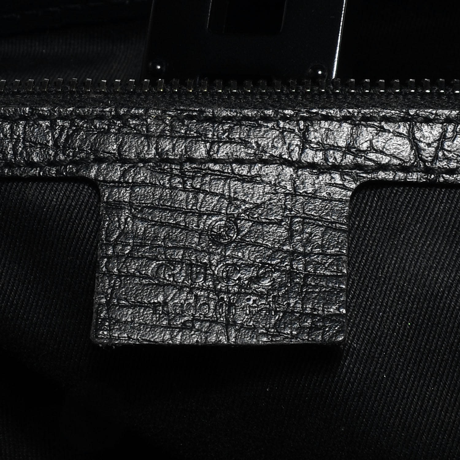 Gucci Monogram GG Bamboo Bullet Tote Bag Black 6 of 7