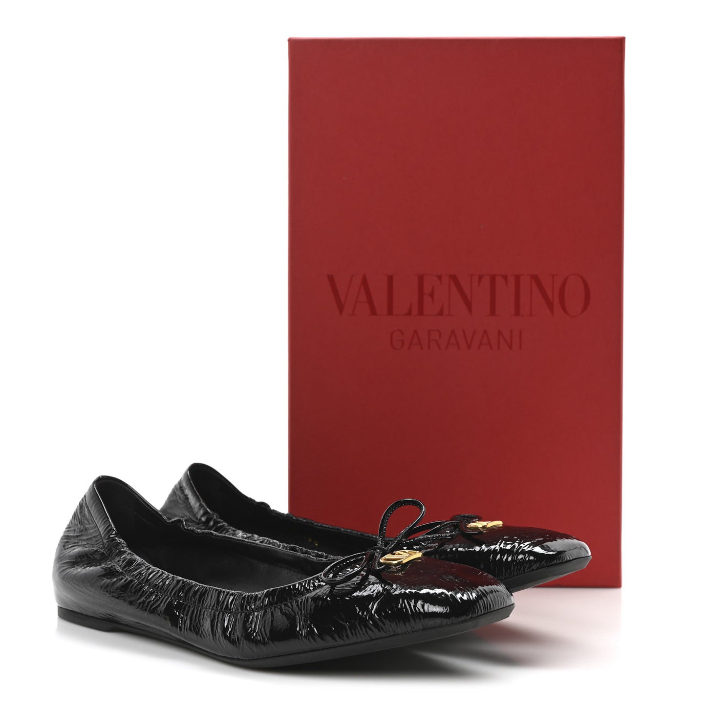 Naplack Nappa Vlogo Bow Mary Jane Ballerina Flats 38.5 Black