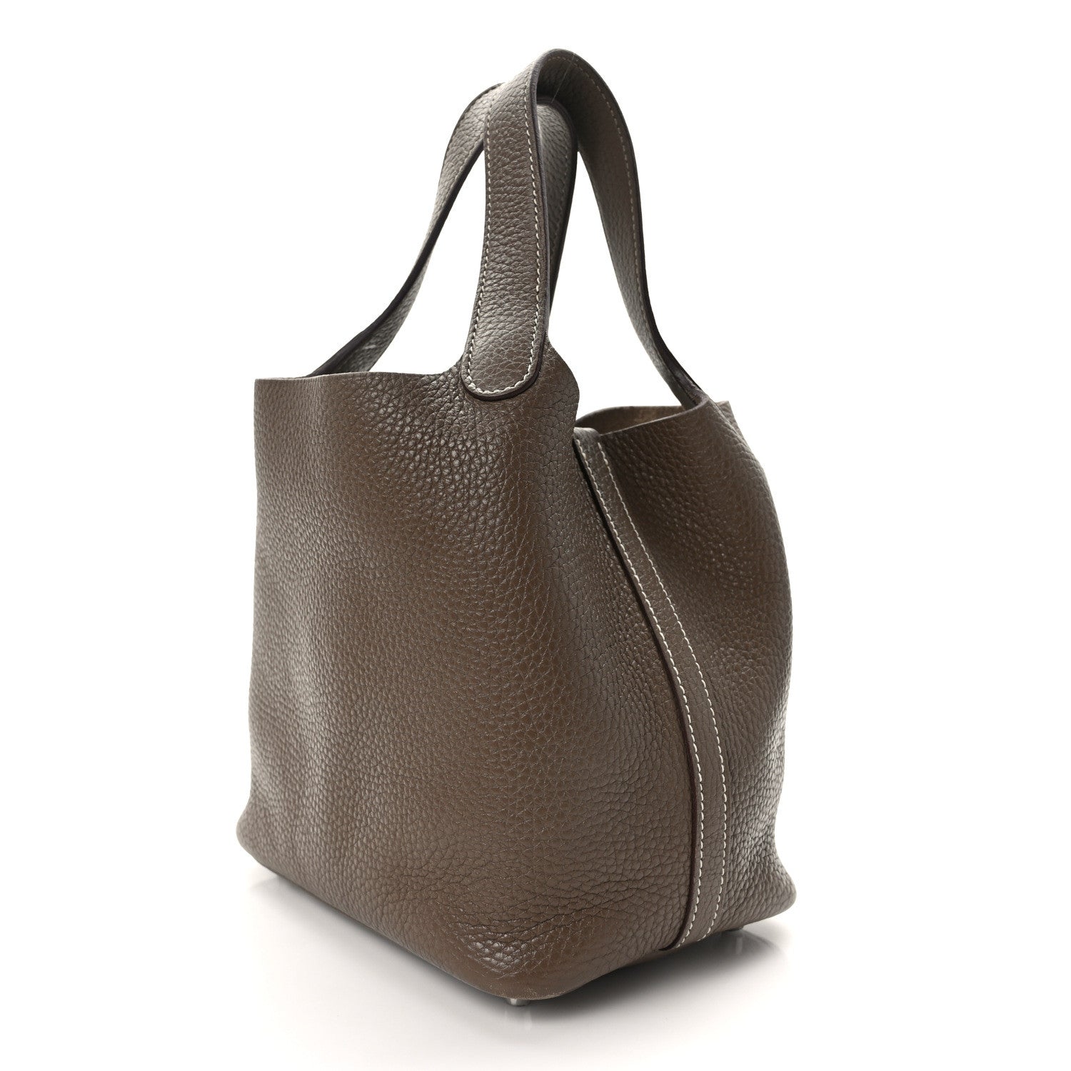 Hermes Taurillon Clemence Picotin Lock 18 PM Etoupe 3 of 12