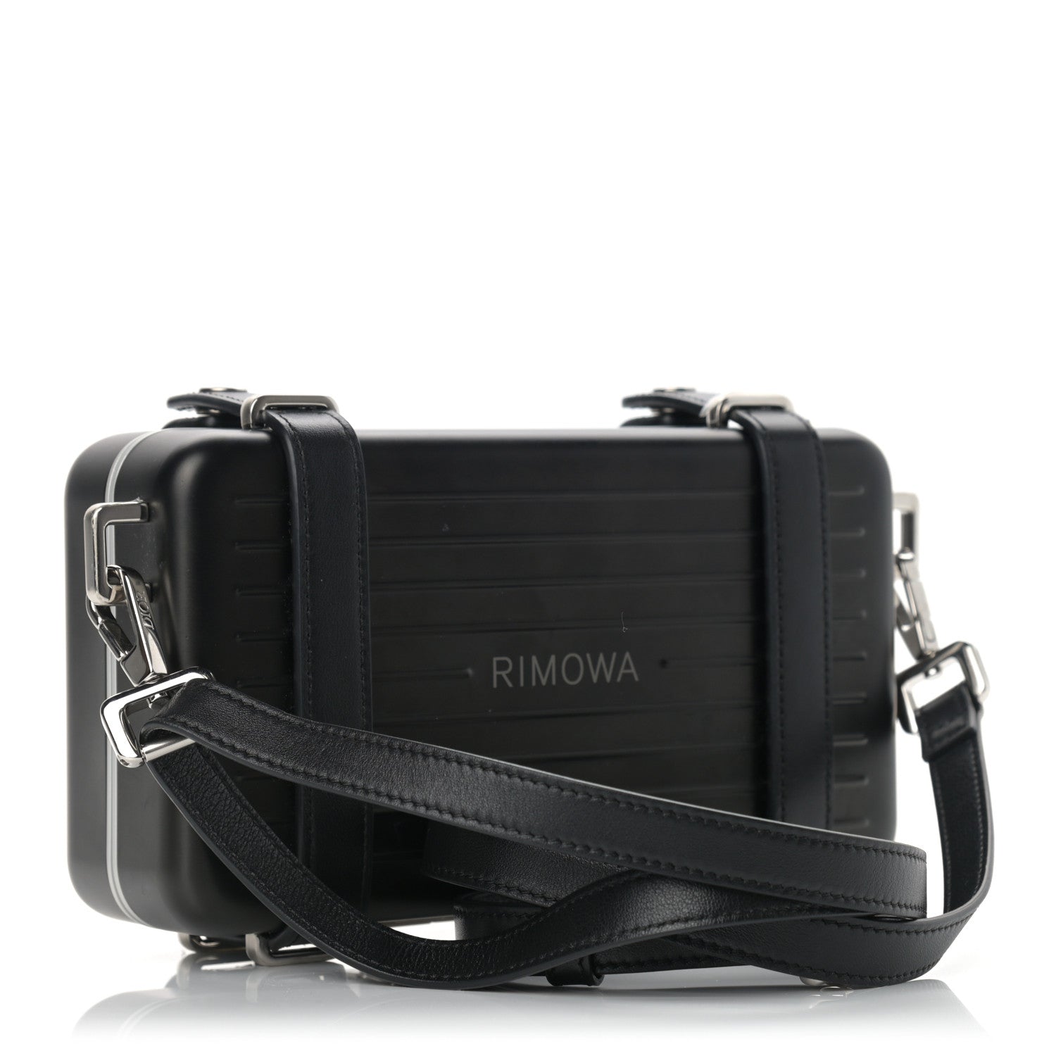 Christian Dior X RIMOWA Aluminum Personal Clutch On Strap Black 3 of 10