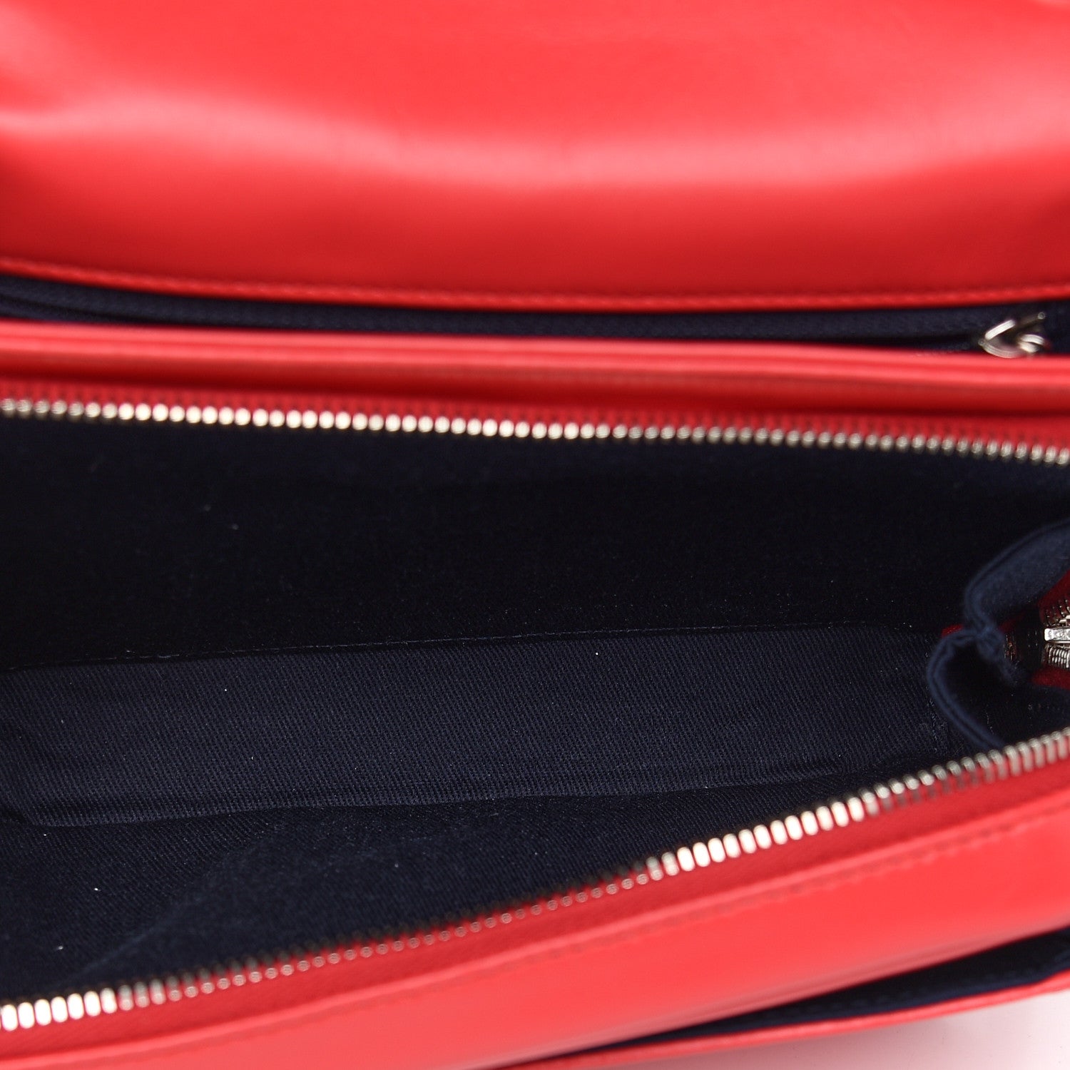 Chanel Aged Calfskin Quilted Express Zip Around Flap Red 5 of 9