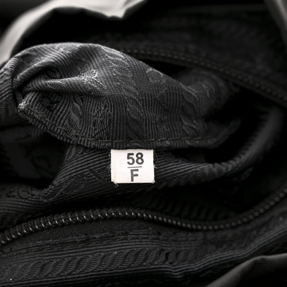 Prada Nylon Vela Saffiano Medium Backpack Black 7 of 12