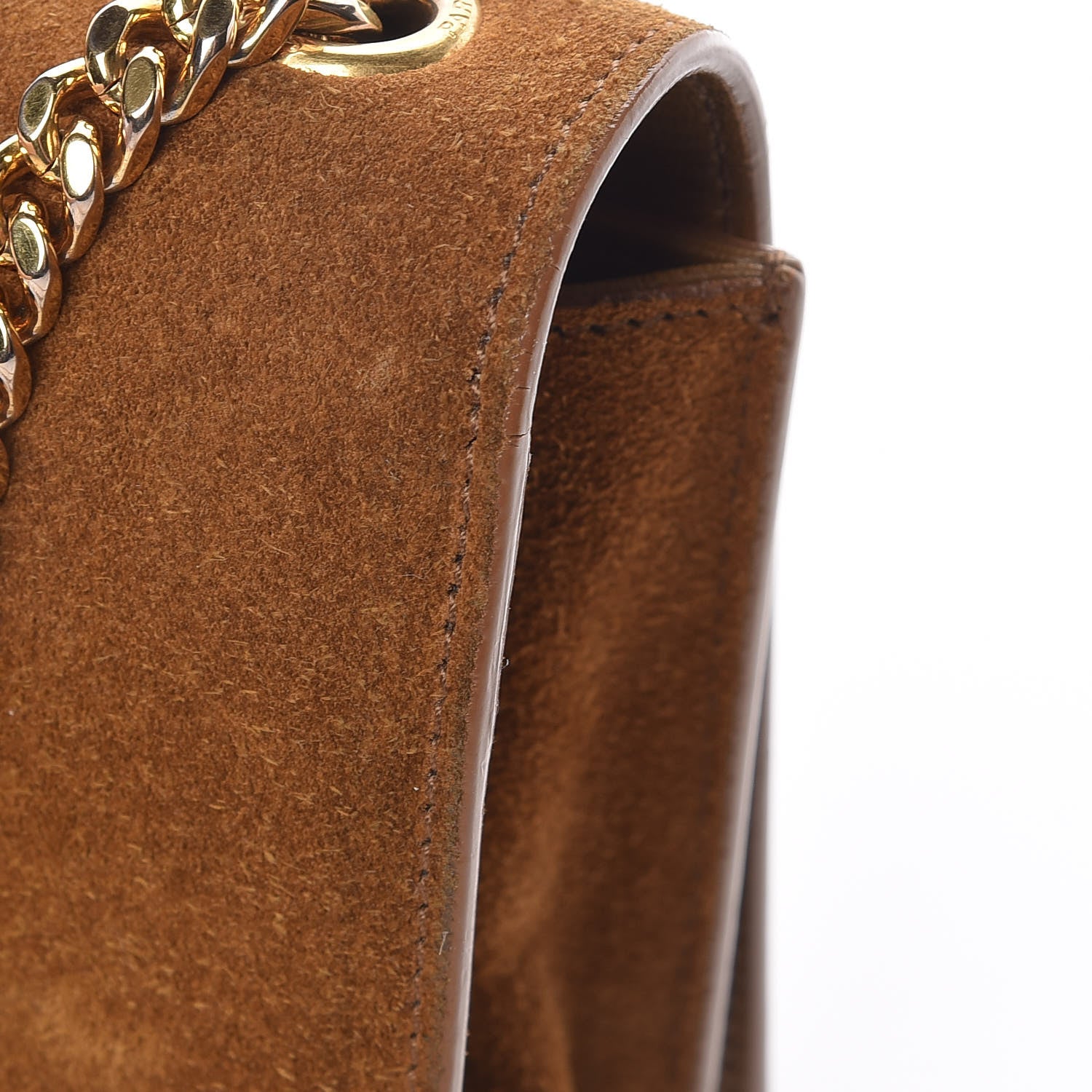 Saint Laurent Suede Small Classic Monogram Kate Tassel Satchel Light Ochre 18 of 21