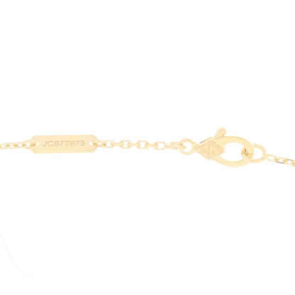 Van Cleef & Arpels 18K Yellow Gold Guilloche Vintage Alhambra Pendant Necklace 3 of 5