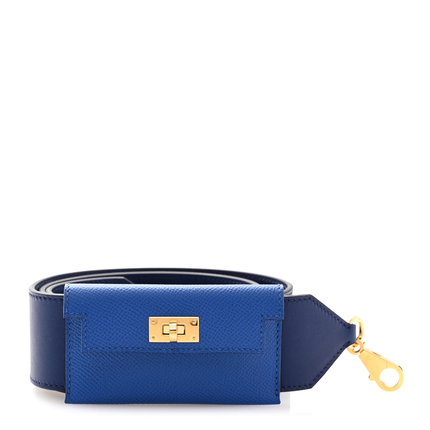 Swift Epsom Pocket Kelly Shoulder Strap Bleu Saphir Bleu France