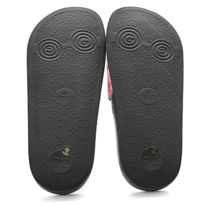 Gucci GG Supreme Monogram Blooms Slide Sandals 36 Beige Multicolor 5 of 9