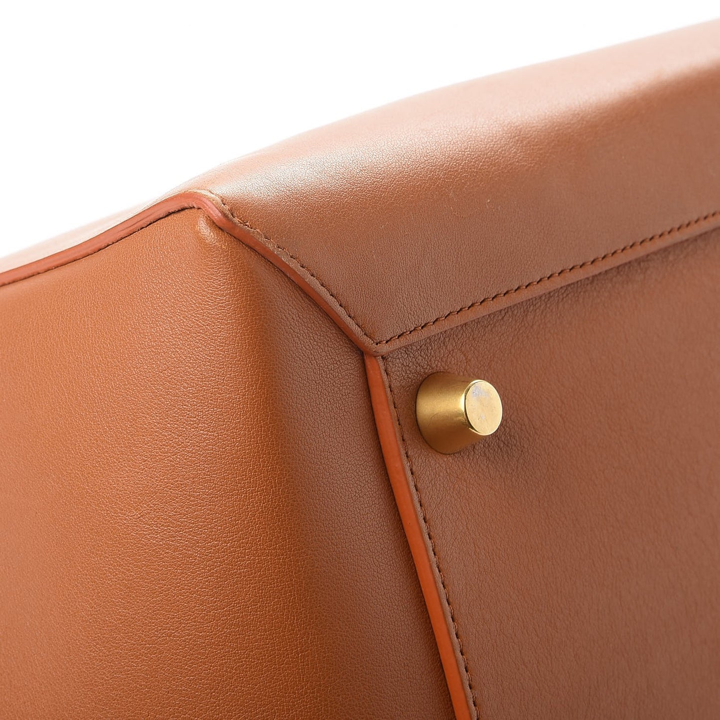 Smooth Calfskin Large Bi-Color Belt Bag Light Copper