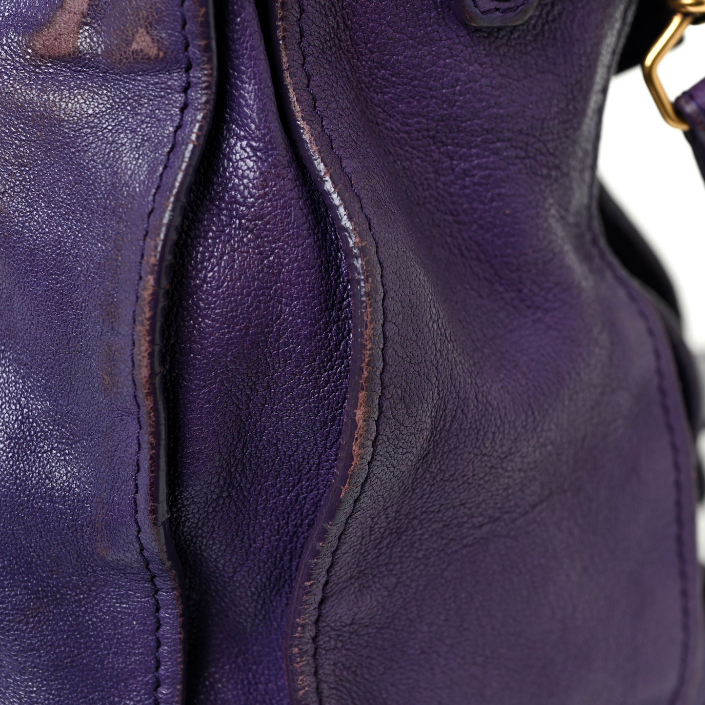Lambskin Medium PS1 Satchel Purple Rain