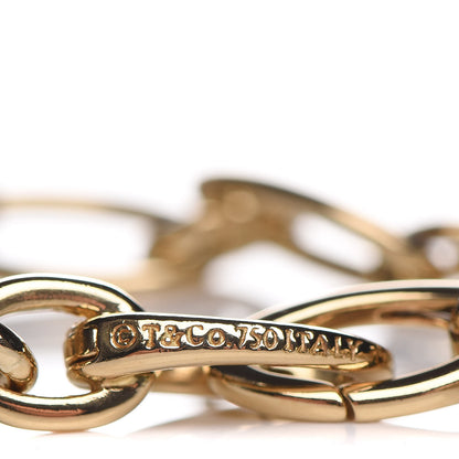 Tiffany 18K Yellow Gold Clasping Oval Link Bracelet 4 of 4