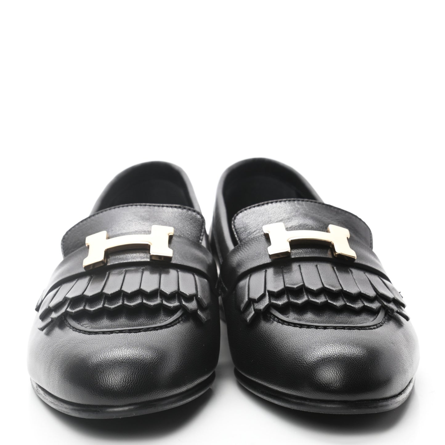 Goatskin Womens Royal Loafers 36 Black
