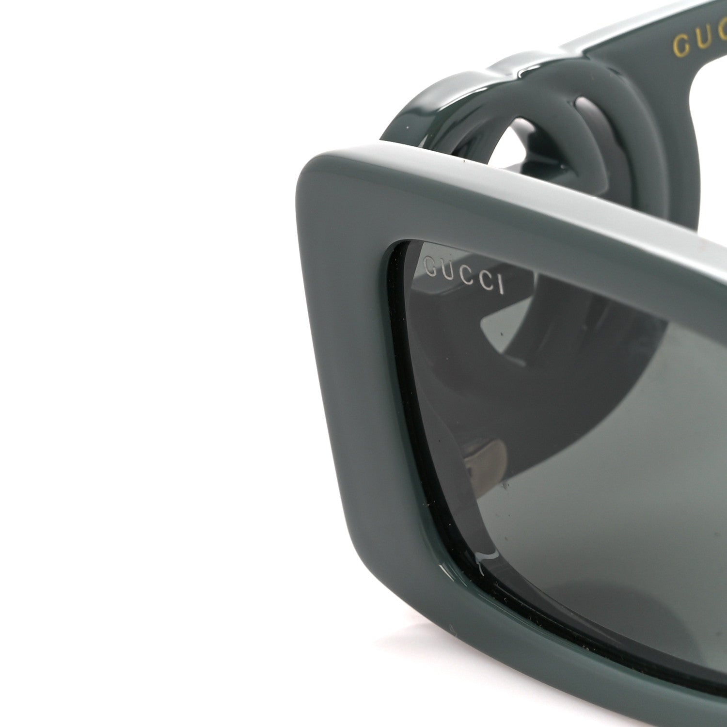 Gucci Acetate Rectangle Frame Sunglasses GG1325S Dark Grey 9 of 9