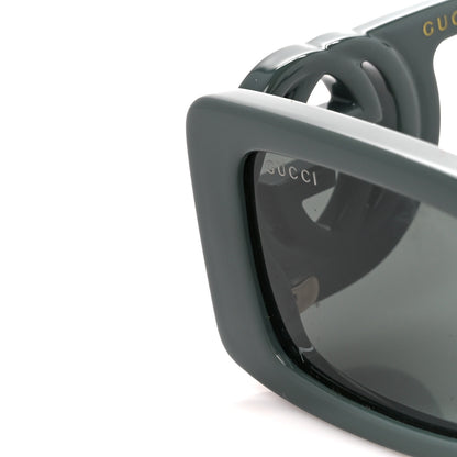 Gucci Acetate Rectangle Frame Sunglasses GG1325S Dark Grey 9 of 9