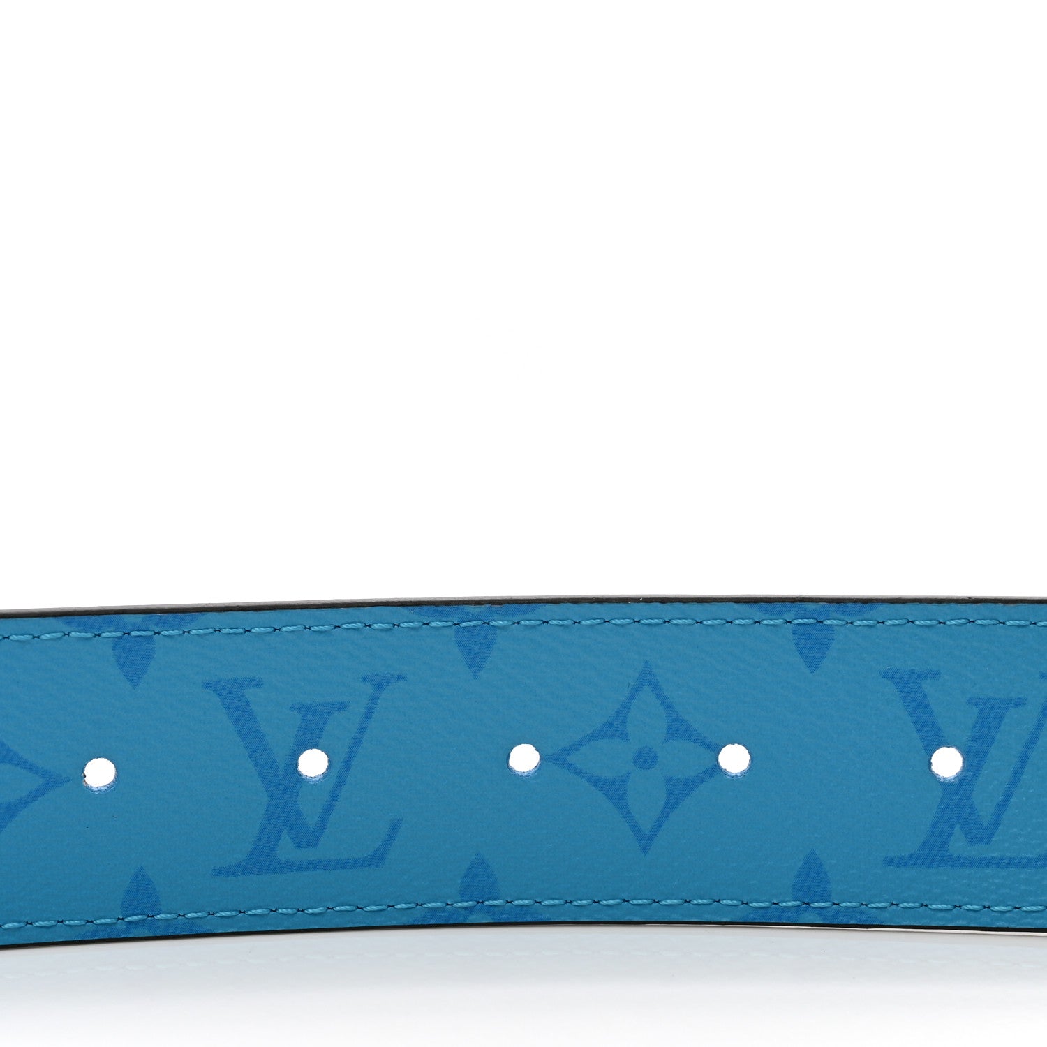 Louis Vuitton Monogram 40mm Reversible LV Initiales Belt 100 40 Lagoon Blue 4 of 5
