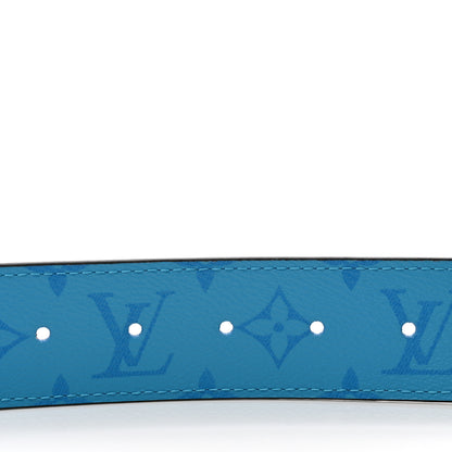 Louis Vuitton Monogram 40mm Reversible LV Initiales Belt 100 40 Lagoon Blue 4 of 5