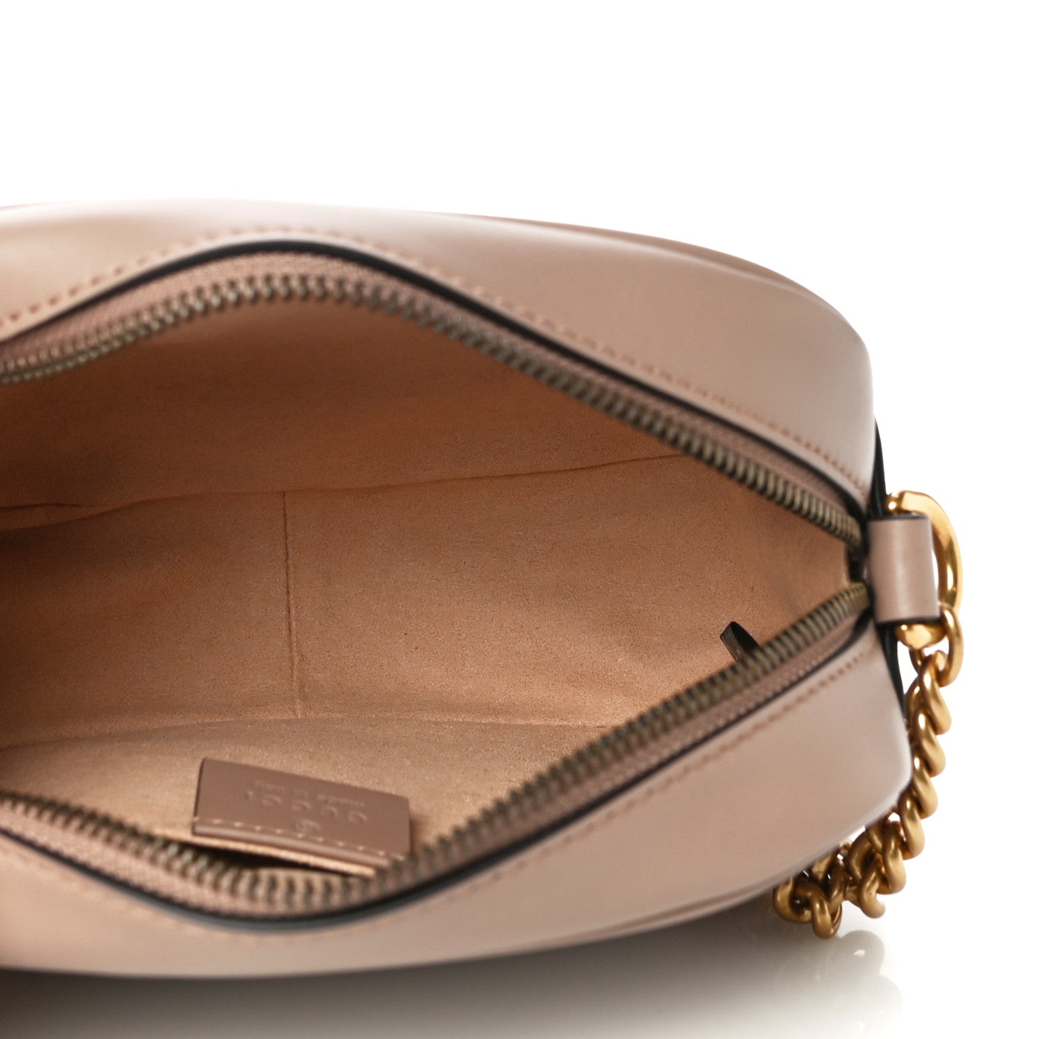 Gucci Calfskin Matelasse Mini GG Marmont Chain Shoulder Bag Porcelain Rose 5 of 11