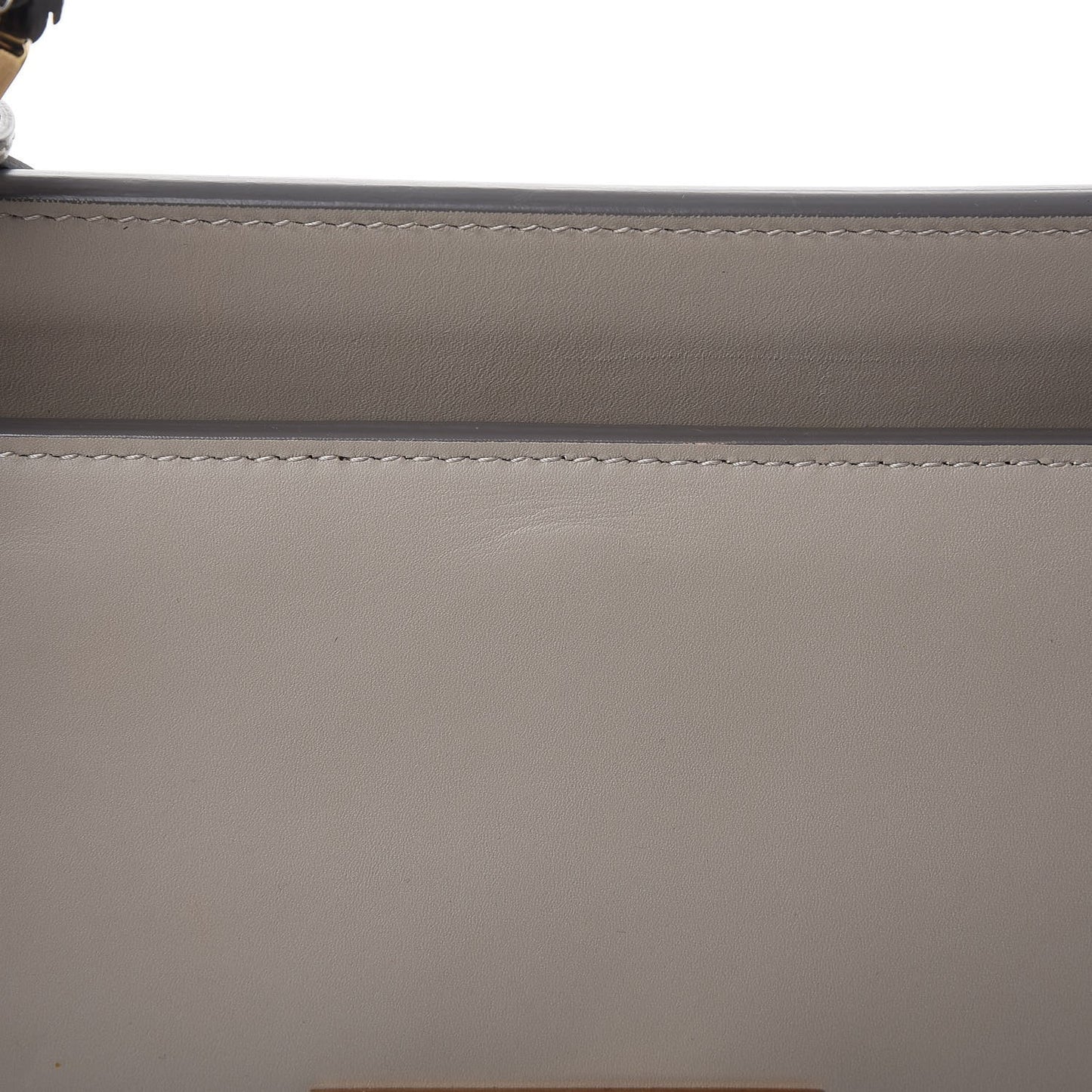 Calfskin Le Dix Zip Cartable Pearl Grey