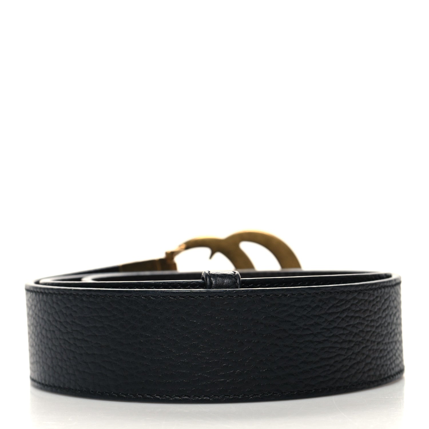 Gucci Calfskin Double G Reversible 37mm Belt 85/34 Black Cocoa 2 of 5