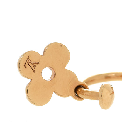 Louis Vuitton Brass Blooming Earrings Gold 4 of 5