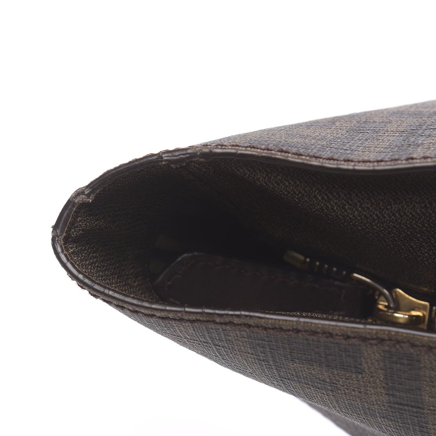 Fendi Zucca Spalmati Medium Roll Tote Tobacco Moro 17 of 23