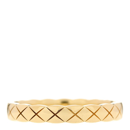 Chanel 18K Yellow Gold Mini Coco Crush Ring 56 7.5 3 of 4