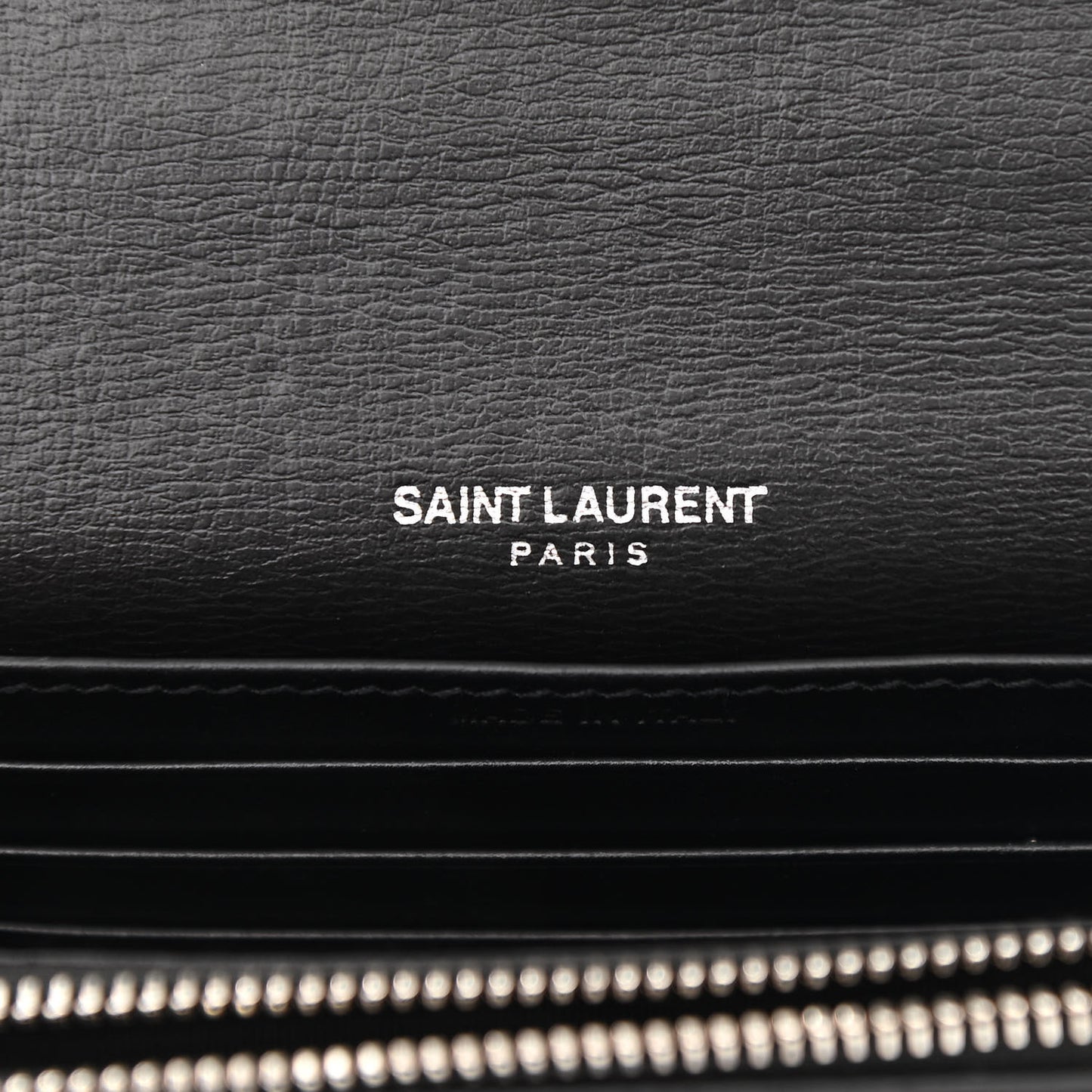 Calfskin Monogram Sunset Chain Wallet Black