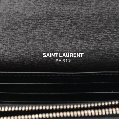 Saint Laurent Calfskin Monogram Sunset Chain Wallet Black 6 of 11