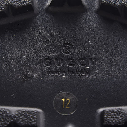 Gucci Calfskin Double Web Mens Rimini Lug Sole Sandals 12 Black 6 of 8