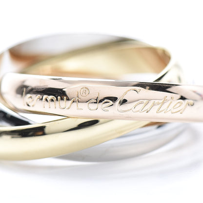 Cartier 18K Pink Yellow White Gold Classic Les Must De Trinity Ring 53 6.5 6 of 7