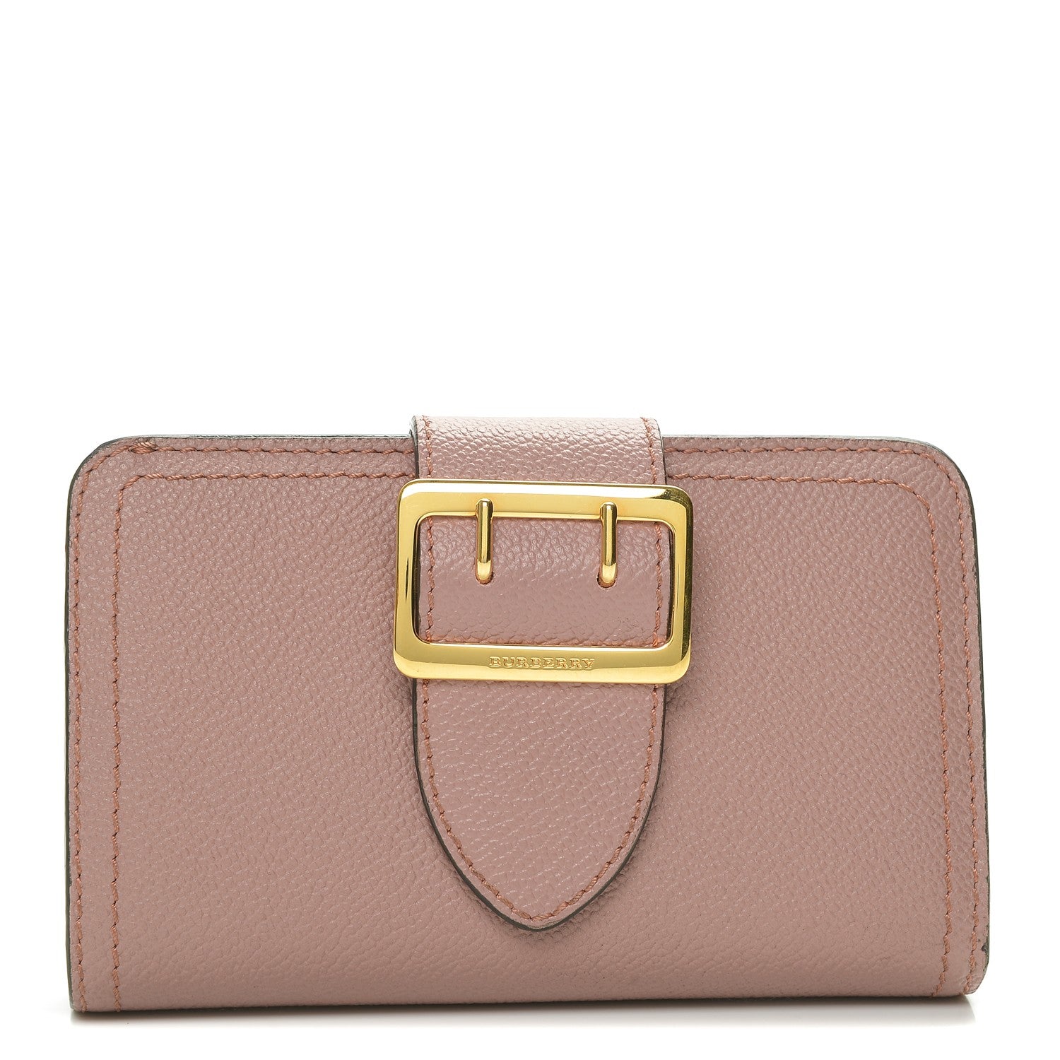 Burberry Grainy Leather Buckle Detail Zip Wallet Dusty Pink 1 of 6