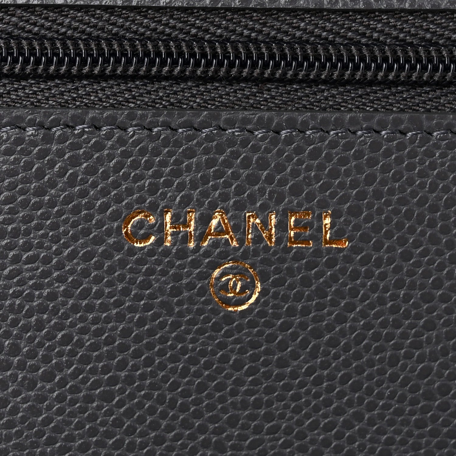 Chanel Caviar Quilted Wallet on Chain WOC Grey 5 of 11