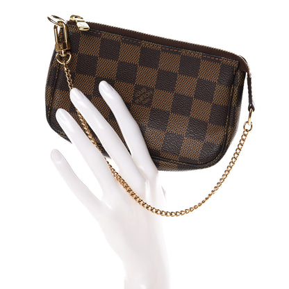 Louis Vuitton Damier Ebene Mini Pochette Accessories 2 of 7